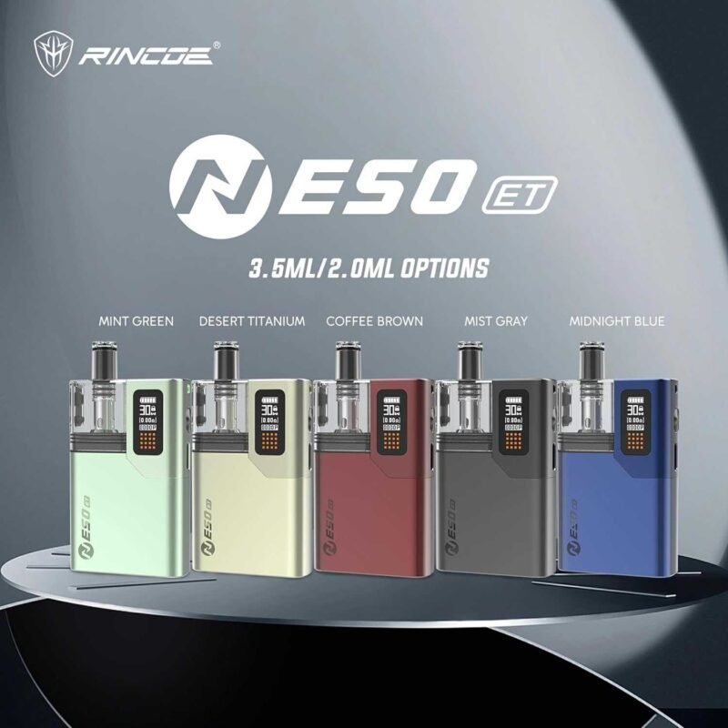 Rincoe Neso ET 小煙主機<br>1400mAh|30W 可調功率|MTL / RDL 雙模式 Rincoe Neso ET 小煙主機 1400mAh|30W 可調功率|MTL / RDL 雙模式